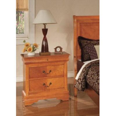 Brassex Augustus 2-Drawer Nightstand Augustus 96001 Oak Nightstand IMAGE 1