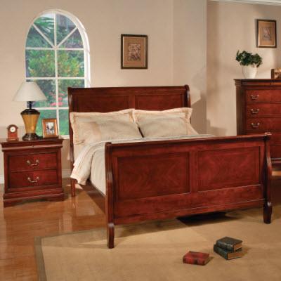 Brassex Bed Components Footboard Augustus 96001 Cherry Footboard IMAGE 2