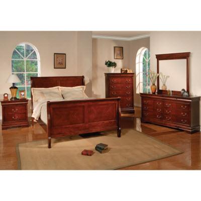 Brassex 5-Drawer Chest Augustus 96001 Cherry Chest IMAGE 2