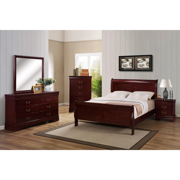 Crown Mark Louis Philip B3800 5 pc Queen Sleigh Bedroom Set IMAGE 1