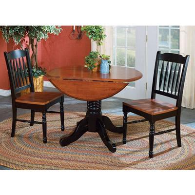 A-America Round British Isles Dining Table with Pedestal Base BRI-OB-6-10-0 IMAGE 1
