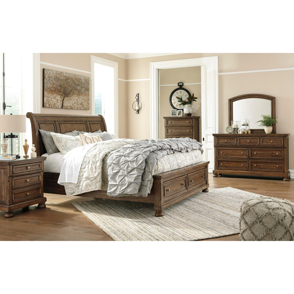 Signature Design by Ashley Flynnter B719B20 6 pc Queen Sleigh Storage Bedroom Set IMAGE 1