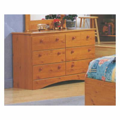 Dynamic Furniture PeachTree 6-Drawer Kids Dresser PeachTree Pine 3146 IMAGE 1