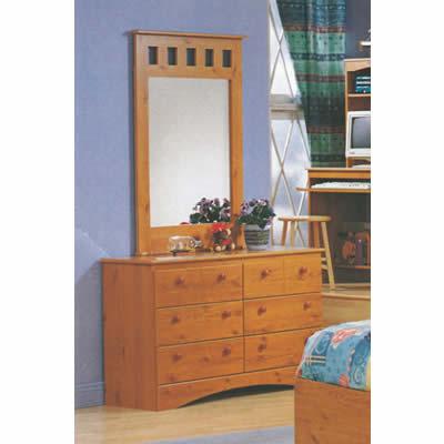Dynamic Furniture PeachTree 6-Drawer Kids Dresser PeachTree Pine 3146 IMAGE 2