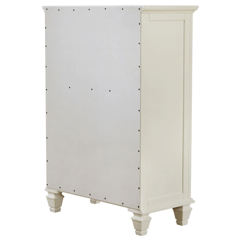 Coaster Furniture Sandy Beach 201305 5-Drawer Bedroom Chest - Cream White IMAGE 7