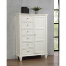  Coaster Furniture Sandy Beach 201308 8-Drawer Door Chest - Cream White IMAGE 8