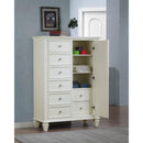  Coaster Furniture Sandy Beach 201308 8-Drawer Door Chest - Cream White IMAGE 9