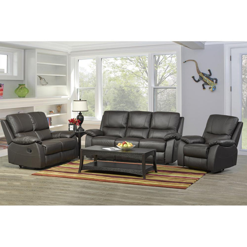 Titus Furniture T1415C 3 pc Reclining Living Room Set - Charcoal IMAGE 1