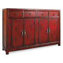 Hooker Furniture 500-50-711 58'' Red Asian Cabinet IMAGE 1