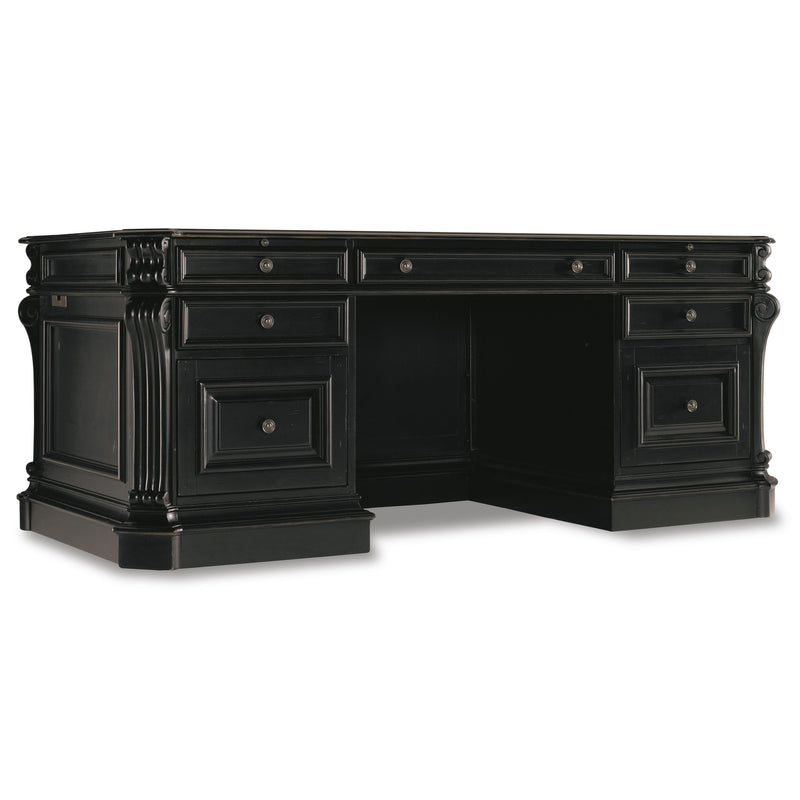 Hooker Furniture 370-10-363 Telluride 76'' Executive Desk withLeather Panels IMAGE 1