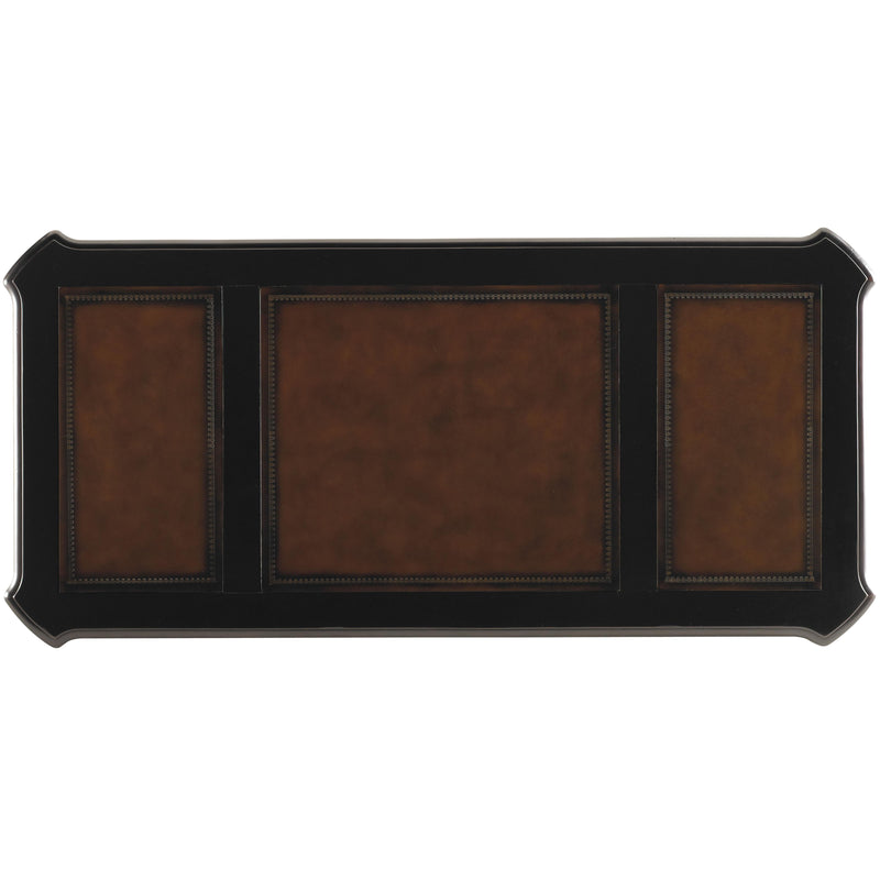 Hooker Furniture 370-10-363 Telluride 76'' Executive Desk withLeather Panels IMAGE 3