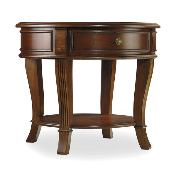 Hooker Furniture 281-80-116 Brookhaven Round Lamp Table IMAGE 1