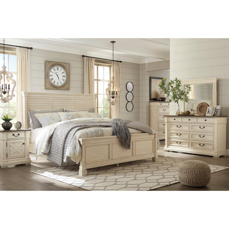 Signature Design by Ashley Bolanburg B647 6 pc King Louvered Bedroom Set IMAGE 2