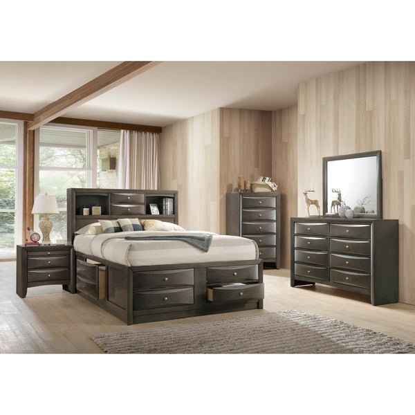 Crown Mark Emily B4275 7 pc King Bookcase Bedroom Set IMAGE 1