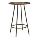  Monarch Round Mecca Pub Height Dining Table with Marble Top & Trestle Base I 2310 IMAGE 1