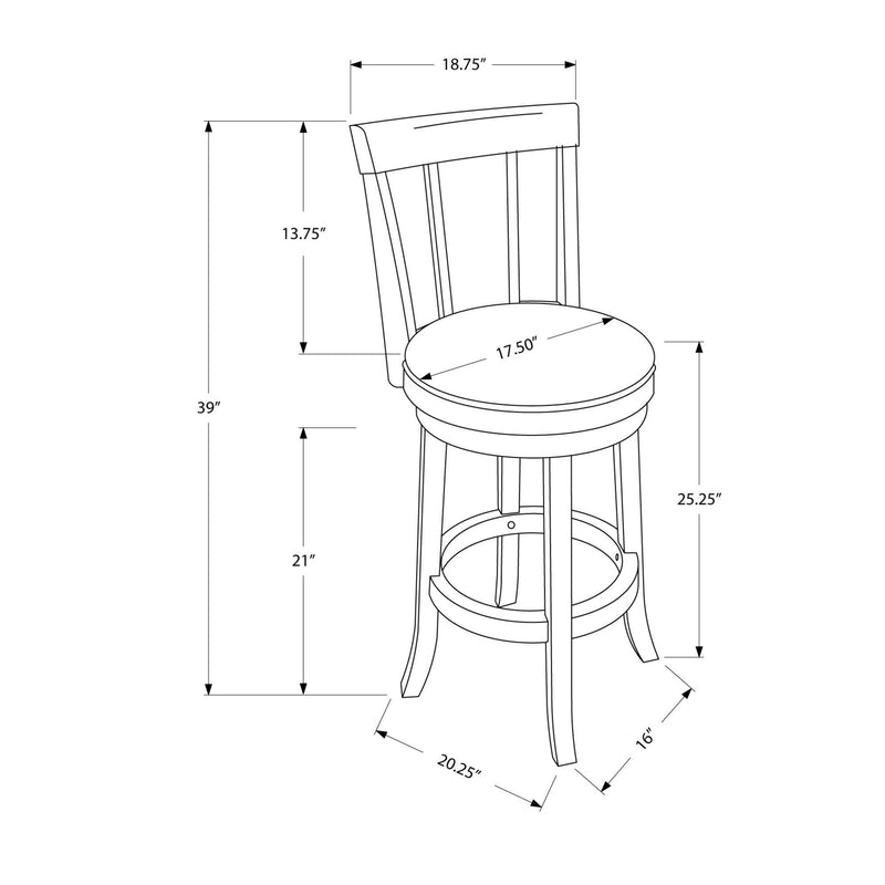 Monarch Counter Height Stool I 1288 IMAGE 5