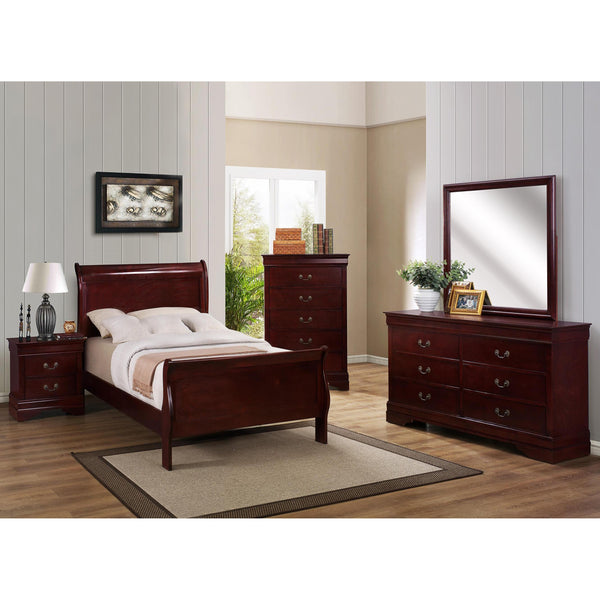 Crown Mark Louis Philip B3850 6 pc Twin Sleigh Bedroom Set IMAGE 1