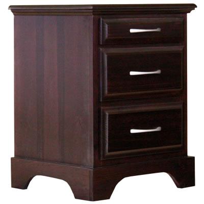 Mako Wood Furniture Symphony 3-Drawer Nightstand Symphony 2900-65 IMAGE 1