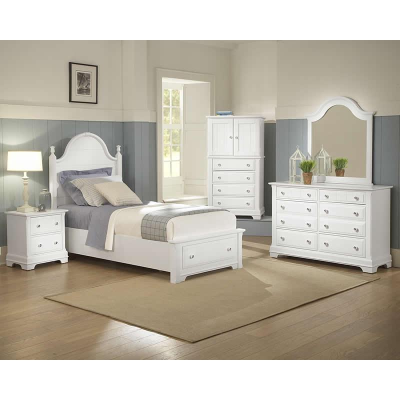 Vaughan-Bassett Kids Beds Bed Cottage BB24 Twin Panel Storage Bed IMAGE 2