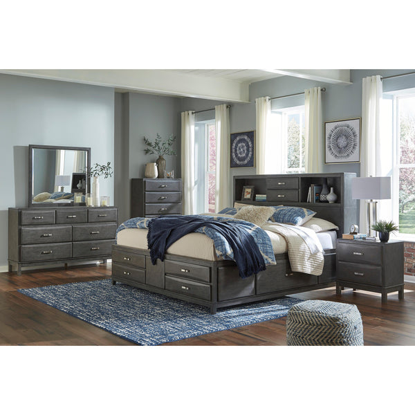 Signature Design by Ashley Caitbrook B476B13 6 pc Queen Bookcase Storage Bedroom Set IMAGE 1