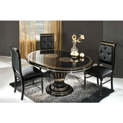 VIG Furniture Oval Modrest Dining Table with Pedestal Base Modrest Rossella VGACROSELLA-DT-3 IMAGE 2