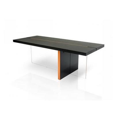 VIG Furniture Modrest Dining Table with Pedestal Base Modrest Vision VGHB167T IMAGE 1