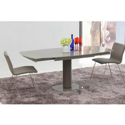 VIG Furniture Modrest Dining Table with Glass Top & Pedestal Base Modrest Flavor VGGU2609XT-20 IMAGE 1