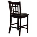 Coaster Furniture Lavon 102889 Wood Counter Chair - Black and Espresso (Set of 2) IMAGE 7