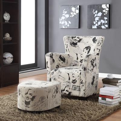 Brassex Stationary Fabric Accent Chair 710 IMAGE 1