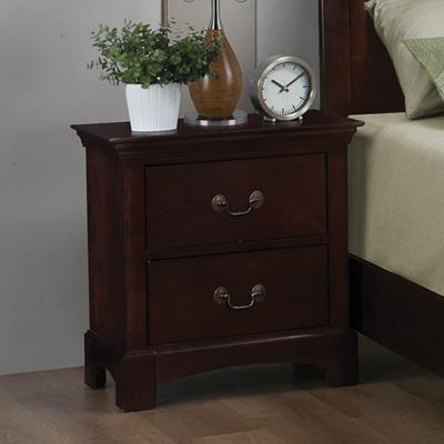 Brassex Jacqueline 2-Drawer Nightstand Jacqueline 20002 IMAGE 1