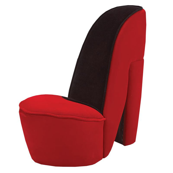 Brassex Stationary Fabric Accent Chair X255-RED IMAGE 1
