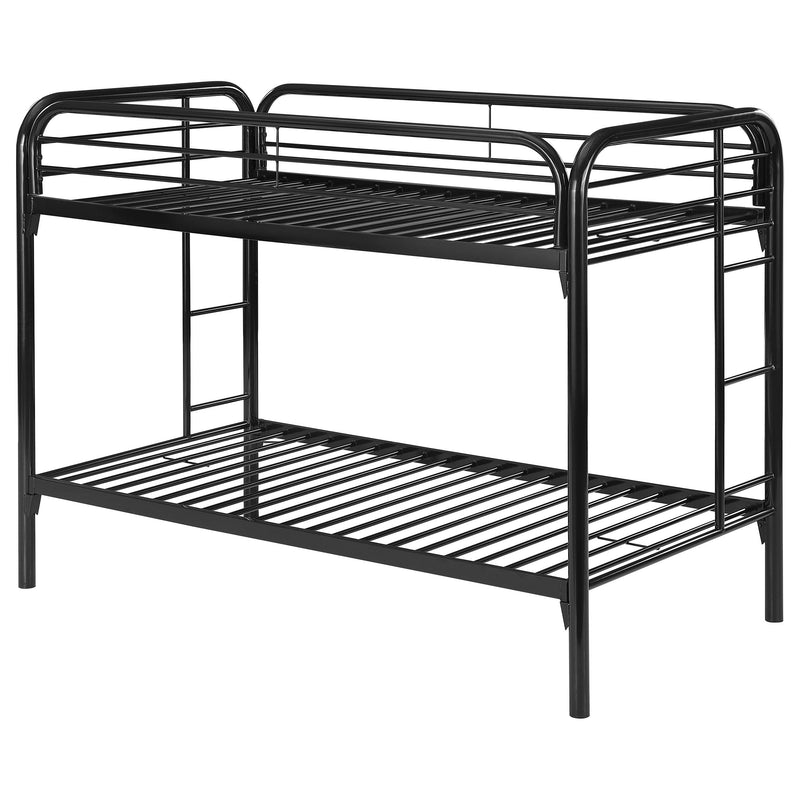 Coaster Furniture Morgan 2256K Metal Twin Over Twin Bunk Bed - Black IMAGE 6