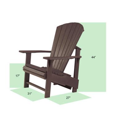 C.R. Plastic Products Generation C03-17 Upright Adirondack - Kiwi Lime IMAGE 2