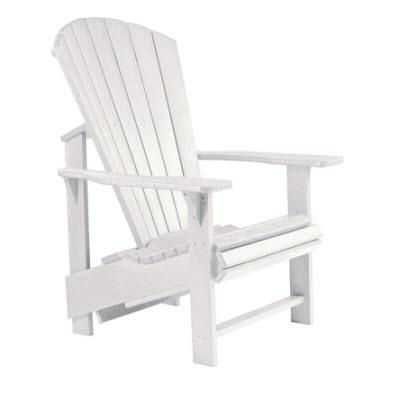 C.R. Plastic Products Generation C03-02 Upright Adirondack - White IMAGE 1