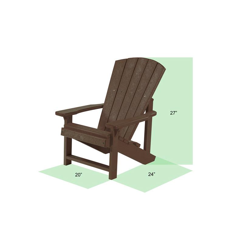 C.R. Plastic Products Outdoor Seating Adirondack Chairs C08-10 IMAGE 2