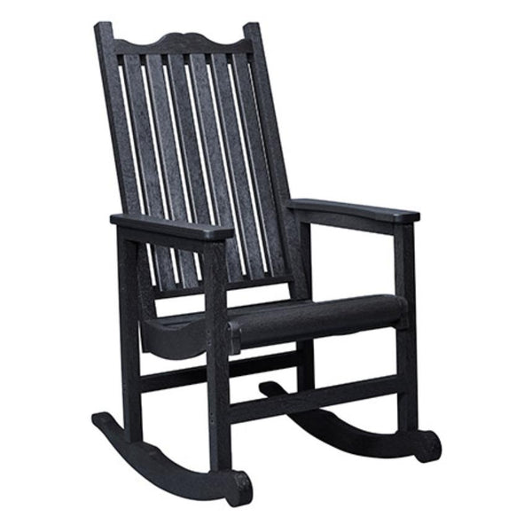 C.R. Plastic Products Generation C05-14 Porch Rocker - Black IMAGE 1