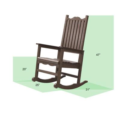 C.R. Plastic Products Generation C05-14 Porch Rocker - Black IMAGE 2