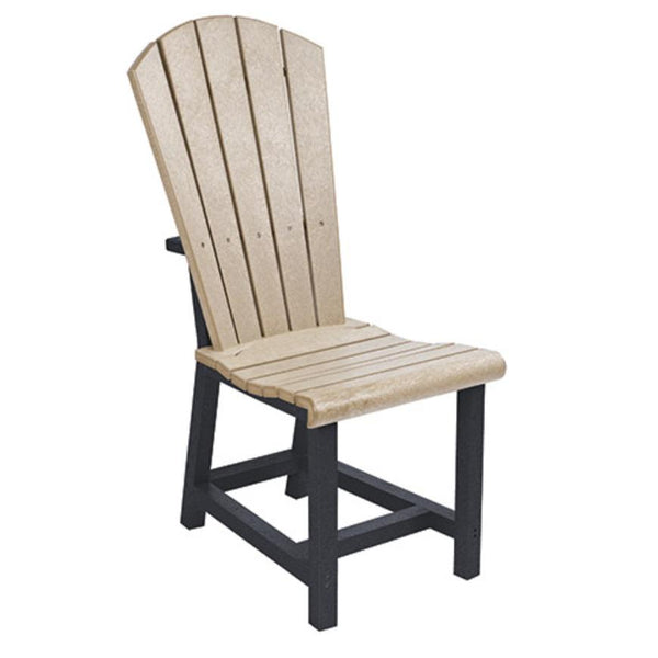 C.R. Plastic Products Generation C11-14-07 Addy Dining Side Chair - Black/Beige IMAGE 1