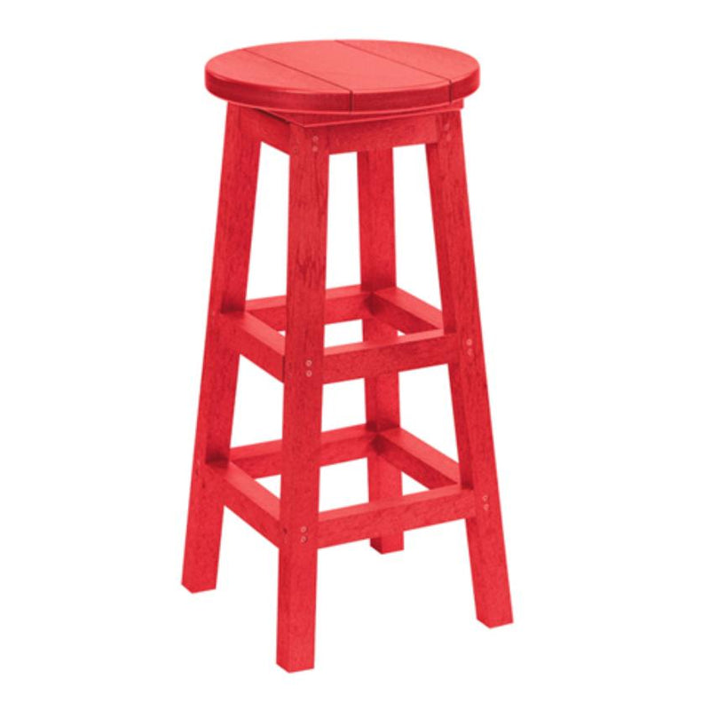 C.R. Plastic Products Generation C21-01 Bar Stool - Red IMAGE 1