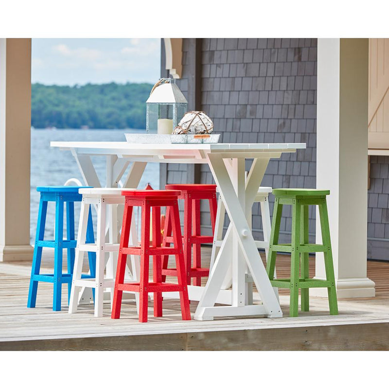 C.R. Plastic Products Generation C21-01 Bar Stool - Red IMAGE 7