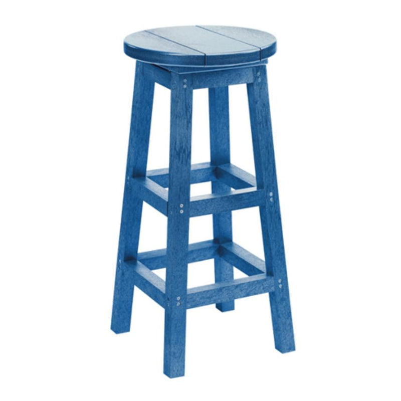 C.R. Plastic Products Generation C21-03 Bar Stool - Blue IMAGE 1