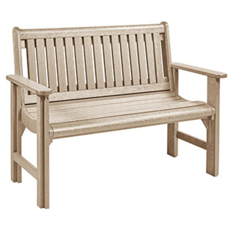 C.R. Plastic Products Generation B01-07 Garden Bench - Beige IMAGE 1