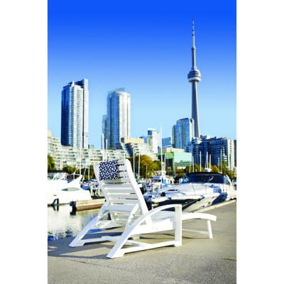 C.R. Plastic Products St. Tropez L38-18 Chaise Lounger - Slate