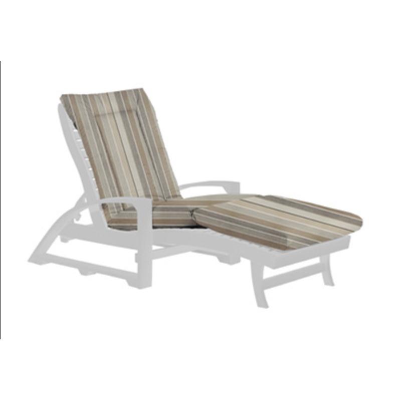 C.R. Plastic Products St. Tropez L38-18 Chaise Lounger - Slate IMAGE 5