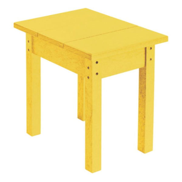 C.R. Plastic Products Generation T01-04 Small Rectangular Table - Yellow IMAGE 1