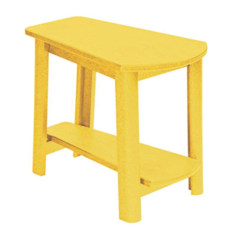 C.R. Plastic Products Generation T04-04 Addy Side Table - Yellow IMAGE 1