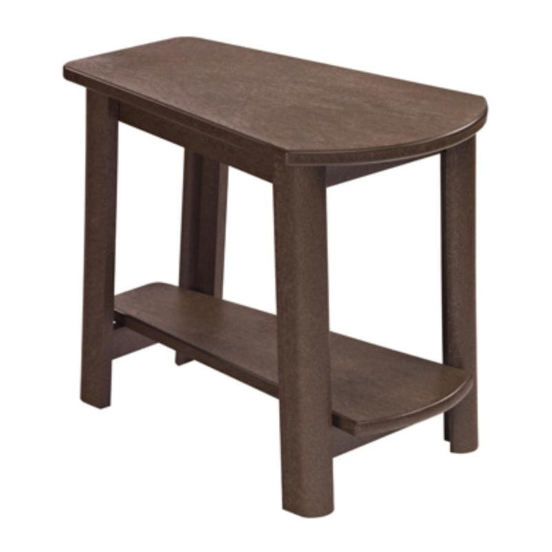 C.R. Plastic Products Generation T04-16 Addy Side Table - Chocolate IMAGE 1