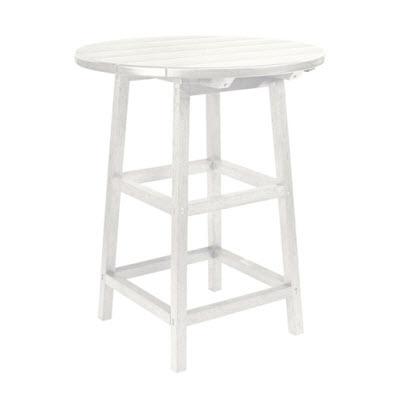 C.R. Plastic Products Generation TB03-02 40" Pub Table Legs - White IMAGE 1