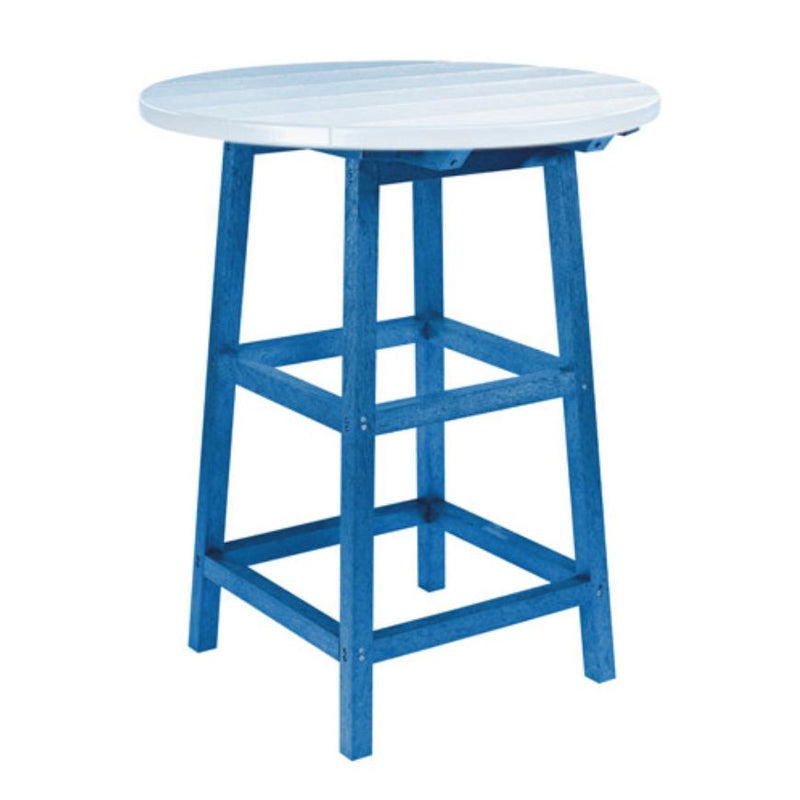 C.R. Plastic Products Generation TB03-03 40" Pub Table Legs - Blue IMAGE 2