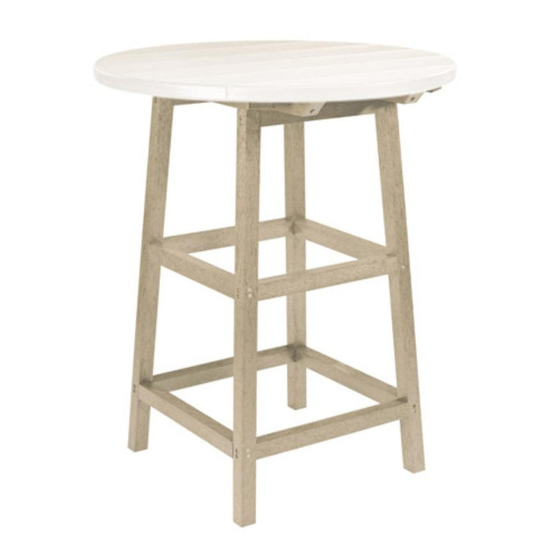 C.R. Plastic Products Generation TB03-07 40" Pub Table Legs - Beige IMAGE 2